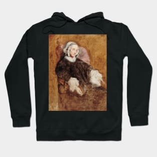 Portrait de la Reine Marie-Amelie en deuil by Ary Scheffer Hoodie